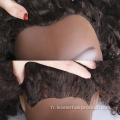 Tête de formation de pratique de poupée de coiffure de mannequin de cheveux afro